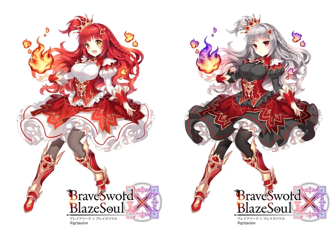 株式会社グリモア様の『ブレイブソード×ブレイズソウル』にて、今まで描かせて頂いたキャラたちです。http://t.co/a7vk4t77yV #ブレxブレ 