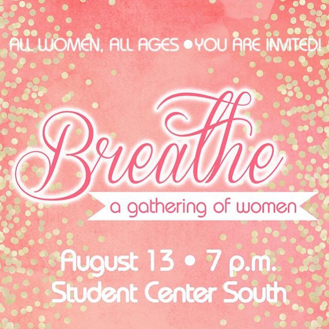 Join us tonight for Breathe as we kick-off fall Bible Studies with fellowship &amp; amazing worship! #JohnsonFerryWomen