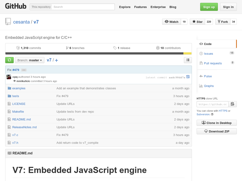 10XBitcoinMEME's tweet photo. v7 — Embedded JavaScript engine for C/C++ http://t.co/lLIXs2JKHB http://t.co/AyMtu3pX8c