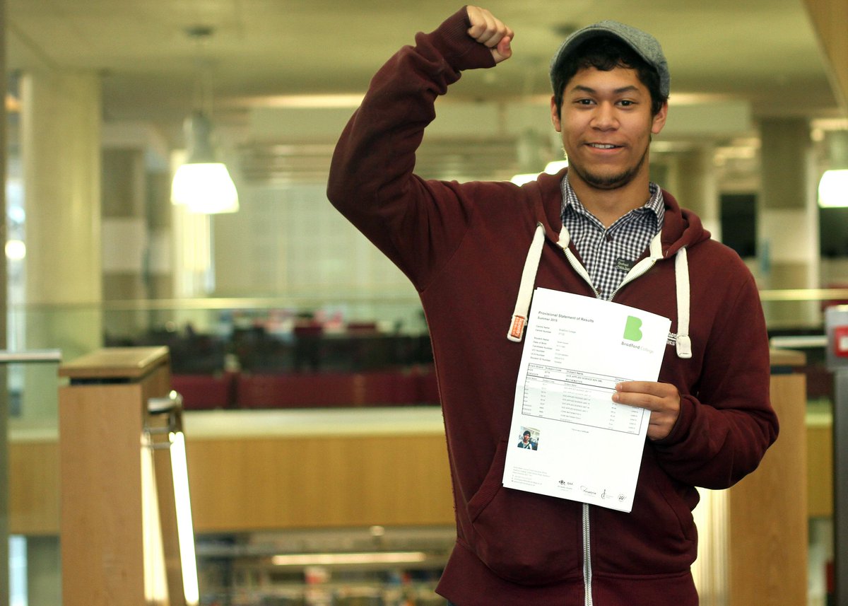 Our fab students receiving #ALevel #results today! Overall success for A2 is 97%, 3.1% above nat average #ChooseBC