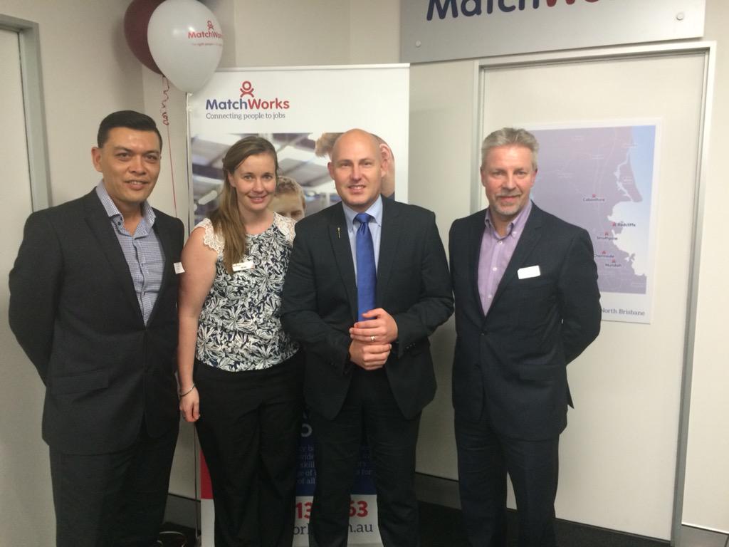 brandohow's tweet image. @MatchWorksAU Nundah QLD official opening with Hon @Curtis_Pitt_MP QLD Treasurer @KaringalInc @EmploymentGovAU