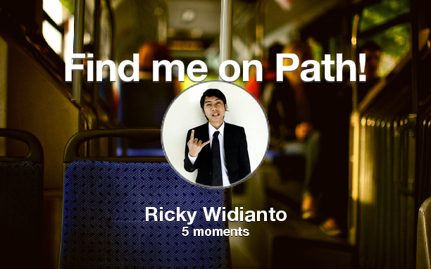 RickyBlczt's tweet photo. Find me on #Path now! Go to: http://t.co/rrEWOpKd9B! #thepersonalnetwork http://t.co/oLNEG3Liq5