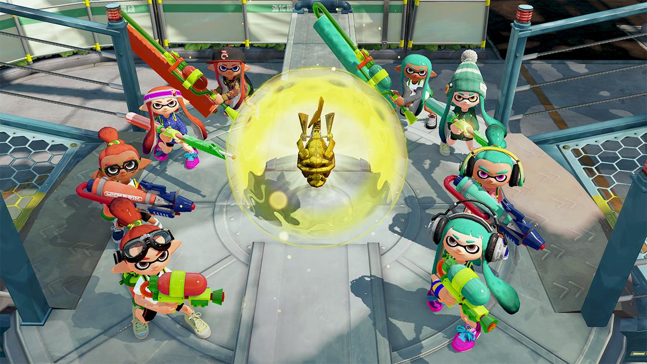Twitter 上的 Splatoon スプラトゥーン 明後日8月15日 土 午前11時 ガチマッチの新ルール ガチホコ が追加される ステージ内に1つ置かれている ガチホコ を拾ったプレイヤーが相手陣地のゴールに辿り着けば そのチームの勝利となる 仲間と力を合わせて