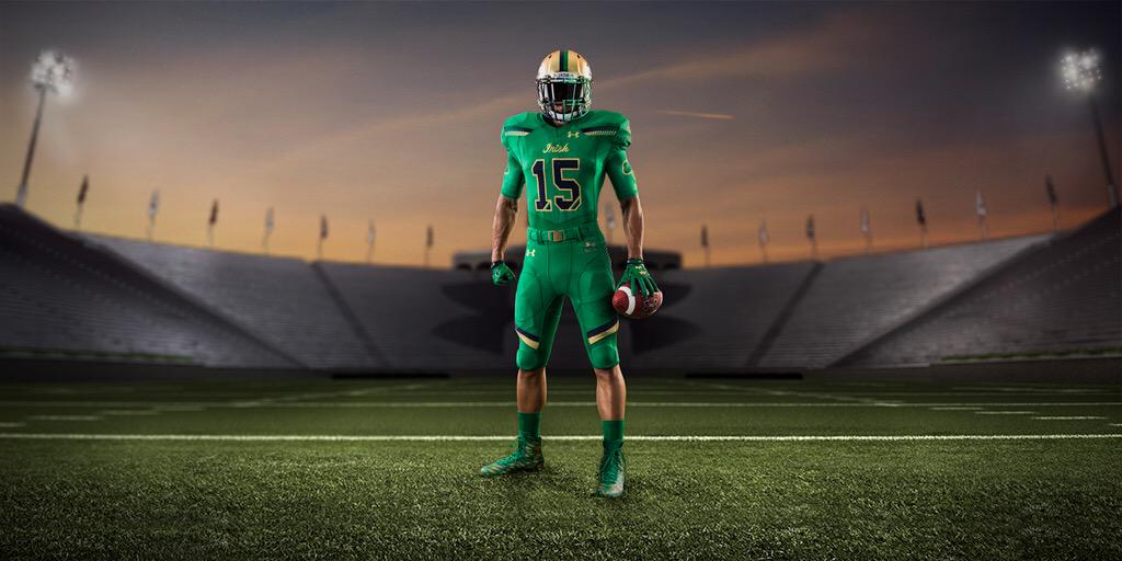 Notre Dame's latest Shamrock Series uniform CMSzz9AUkAAyLdM