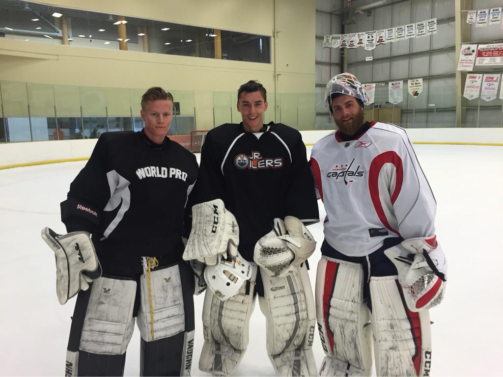 Thanks to Brayden <a href="/washcaps/">Washington Capitals</a> for skating today. Lloyd G prospects <a href="/McGrathAustin/">Austin McGrath</a> and Ross Hawryluk had a great time