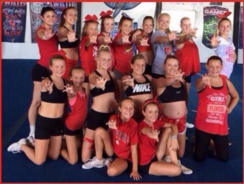 briannamgarland's tweet photo. Wore red for Nick at practice❤️ #CapitalElite #ripnick #RedForNick http://t.co/njxL0GWQi5