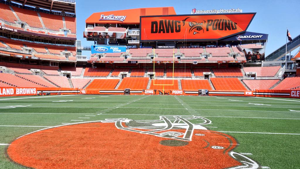 Browns's tweet image. Lookin' good today, @FEStadium 👌

#WASvsCLE