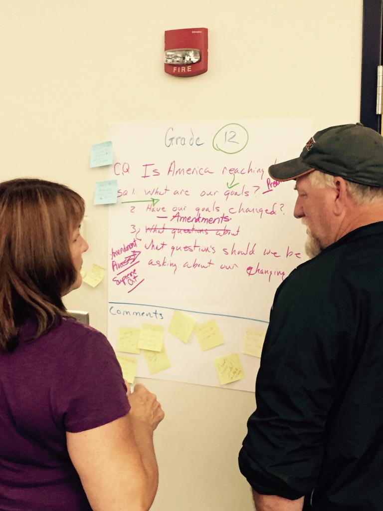 Teachers are here working hard today on compelling and supporting questions!