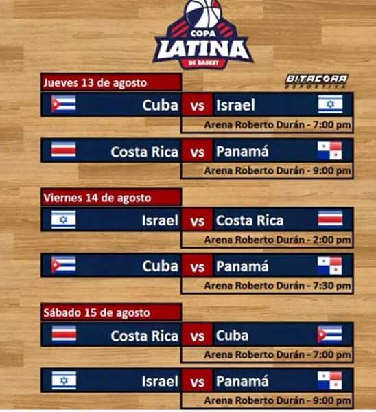 Calendario de #CopaLatina <a href="/FePaBa/">FEPABA</a> <a href="/gustavoelcojo/">BASKET PANAMA 100%</a> <a href="/pandeportes/">Pandeportes</a> <a href="/cableondasports/">Cable Onda Sports</a> <a href="/FIBA/">FIBA Basketball</a> <a href="/ESPNradioPanama/">ESPN Radio Panamá</a> <a href="/tvmaxpanama/">TVBasuraPanama</a>