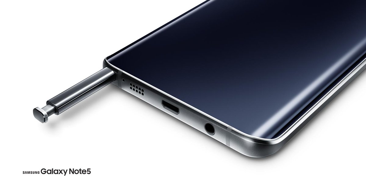SamsungMobile's tweet photo. The #GalaxyNote5 has arrived. http://t.co/YbB8WTymrM