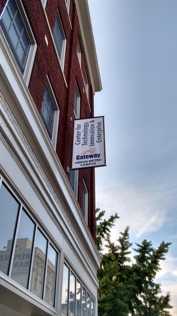 G_Edward_Hughes's tweet photo. New signage in Gateway's Urban Metro Campus! http://t.co/ySykw5Vu5X