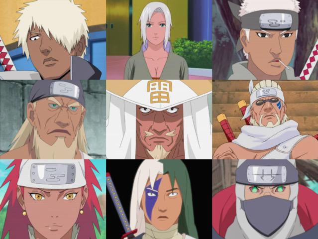 "A few of the "Darker Skinned" characters of Naruto. 