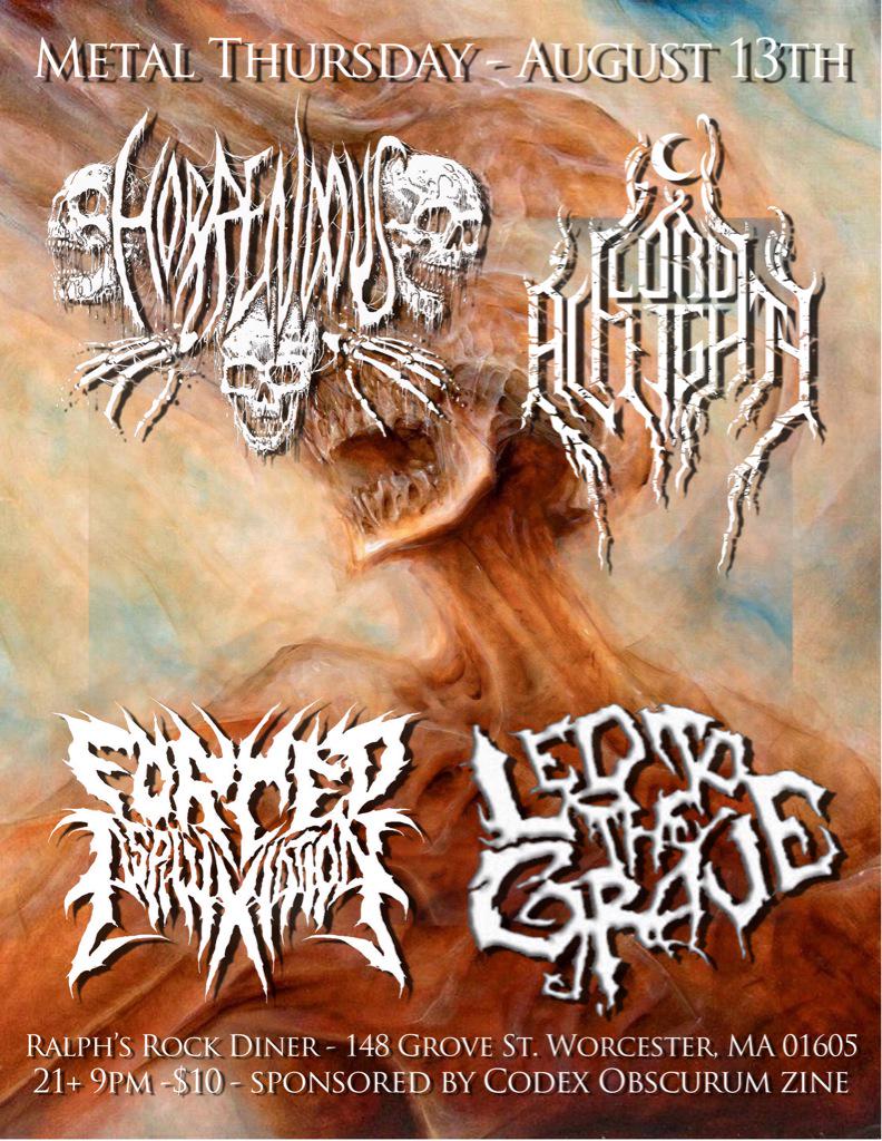 CodexObscurum's tweet photo. Codex Obscurum #8 release party tonight in Worcester with Horrendous. https://t.co/Zyqsnfqaxy http://t.co/5XAGXgNI7I