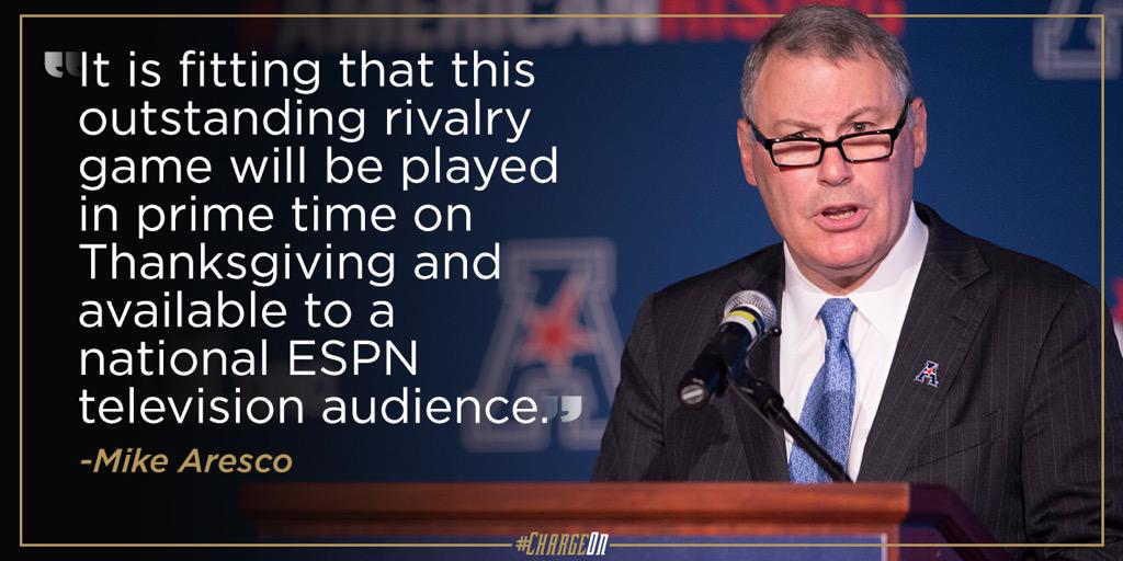 UCFKnights's tweet photo. Couldn't agree more, Mr. Commissioner.
#ThursdayKnights #ChargeOn http://t.co/eVrq3Jfmcz