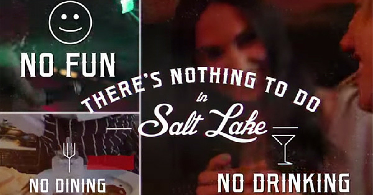 VisitSaltLake's tweet photo. There's Nothing to do in Salt Lake.
~People that hate fun.

http://t.co/CdqBawZjAJ http://t.co/RFBPFVsc3e