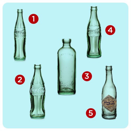 The good old bottles. Which one do you think is the coolest? #TBT #CokeBottle100 CokeURL.com/WoCC