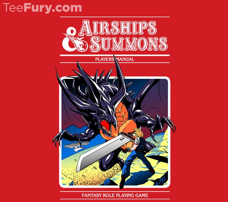 teefury's tweet photo. Ultimate Gaming Spotlight -- "Airships & Summons" by #CoinboxTees is new to #TeeFury! Shop it: http://t.co/t0XMEKidaU http://t.co/Z6KzWCsMJP