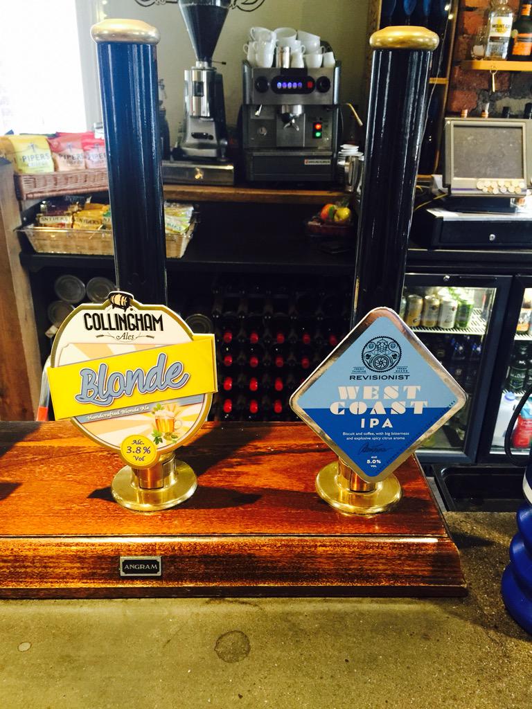 New for the weekend we have <a href="/CollinghamAles/">Collingham Ales</a> #BlondeAle and #Marston's new range of beer #Revisionist #WestCoastIPA 🍻