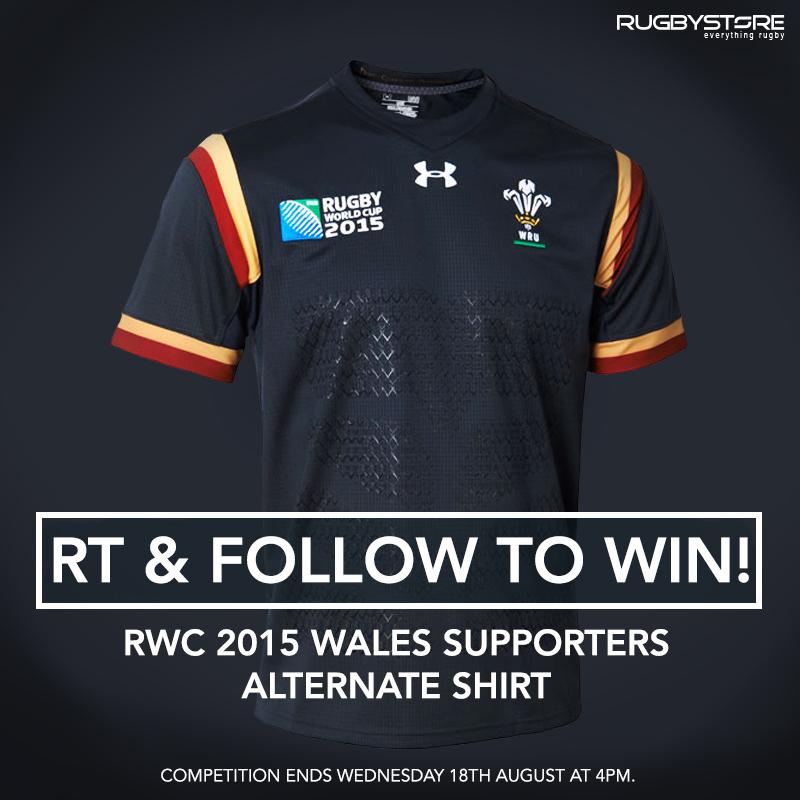 RugbystoreUK's tweet photo. RT &amp; Follow for a chance to win the Wales Alternate #RWC2015 Shirt! http://t.co/H5MgATRQyk Ends: Tuesday 18th 4pm http://t.co/c3mPBjMQUj