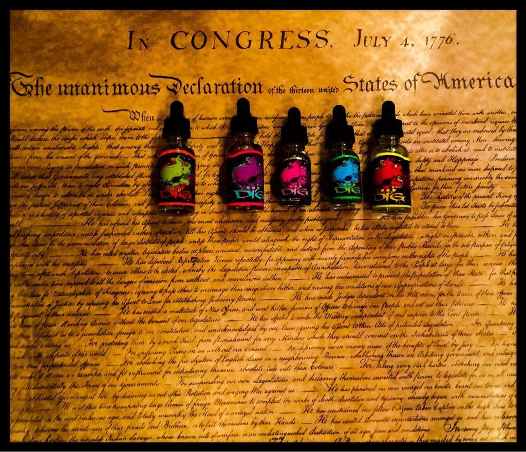 Nothing says America like <a href="/JuiceDig/">DIG juice</a> American made flavors. Get yours today at DigJuice.com.