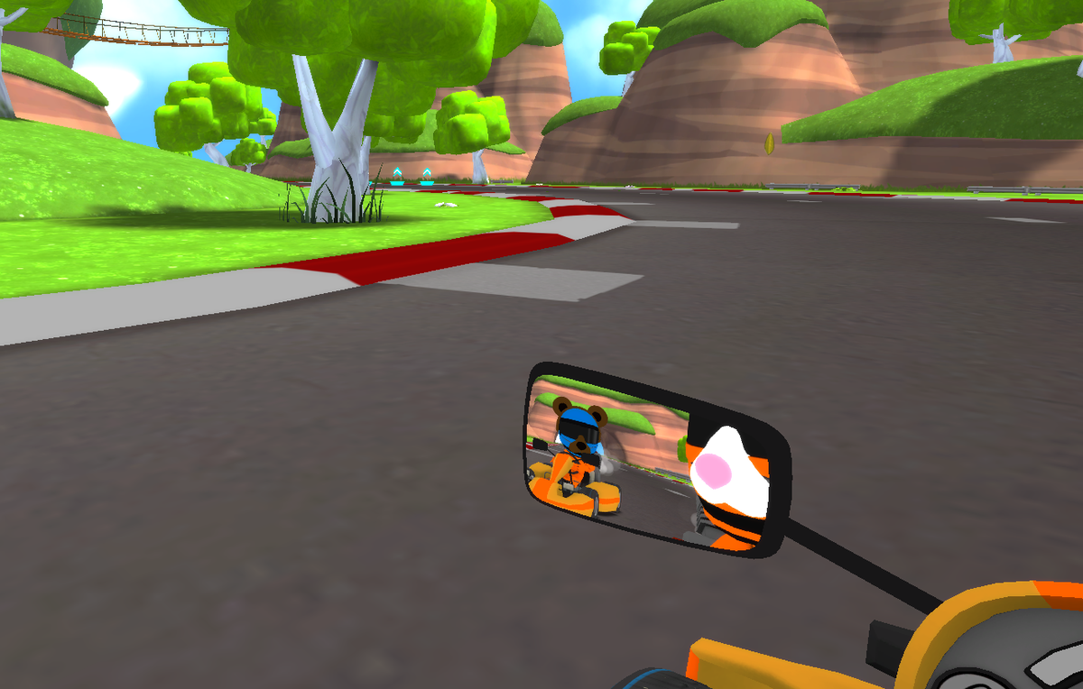 VPGamesUK's tweet photo. #VRKarts @oculus #gamedev #GearVR #BearAndRabbit http://t.co/jZVl0LkO1p