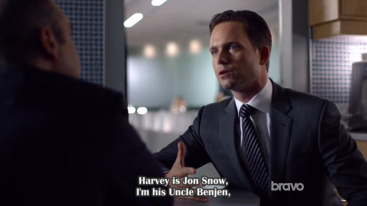 kimimappi's tweet photo. hahaha i laughed when they used GoT reference. #Suits #SuitsFault #Marvey http://t.co/GEXlFglgD0