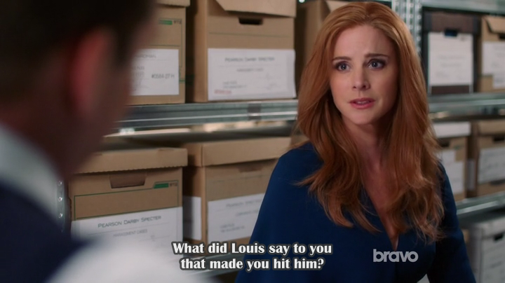 kimimappi's tweet photo. the 2nd time Harvey found Donna at the file room and i was pretty much trembling. #Darvey #Suits #SuitsFault http://t.co/20Z152oQJt