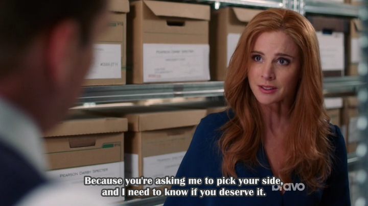 kimimappi's tweet photo. the 2nd time Harvey found Donna at the file room and i was pretty much trembling. #Darvey #Suits #SuitsFault http://t.co/20Z152oQJt