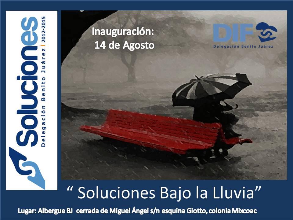 #SolucionesBajolaLluvia solo en la <a href="/DelegacionBJ/">BJ</a> <a href="/ManceraMiguelMX/">Miguel Ángel Mancera</a> @rickiamezcua <a href="/SocialBJ/">BJ Social</a> <a href="/GPrioritariosBJ/">grupos prioritarios</a>