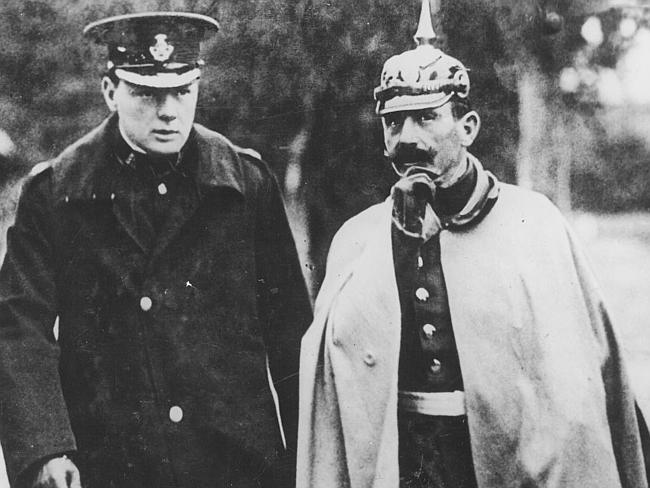 This is What Wilhelm II  and Winston Churchill Looked Like  in 1909 