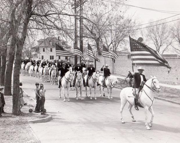 scj's tweet photo. #TBT Children watch the White Horse Mounted Patrol. Find more history photos at http://t.co/JnVRrOZ3cW @scj http://t.co/xn35CEn5T6