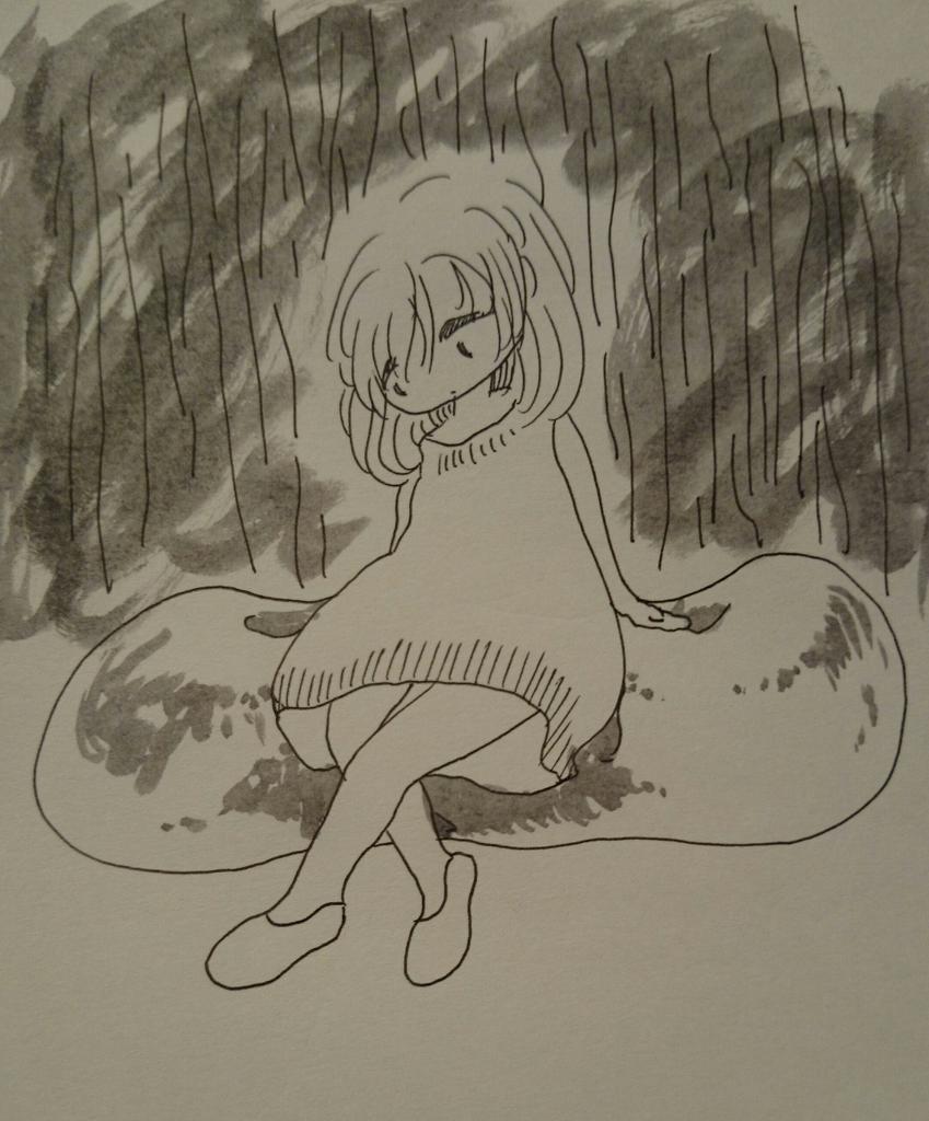 0814   「もやもや2」

衝動的に…。

#イラスト 
#イラスト基地 
#イラストの森 
#落書き