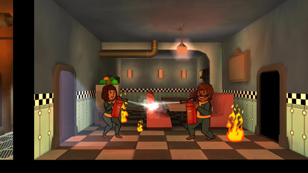 vaultdweller108's tweet photo. #FalloutShelter @bethesda 
Burn baby burn, disco inferno http://t.co/nuRTQpmvRN