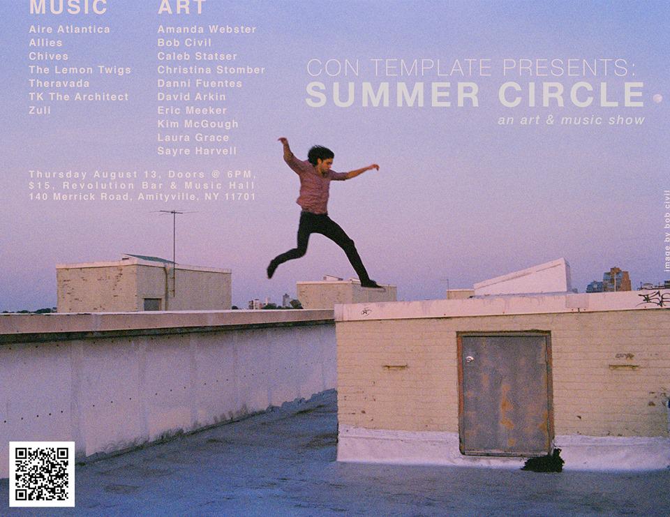 TONIGHT!
#CONTEMPLATE Presents: #SummerCircle
w/ <a href="/TKTheArchitect/">Zach TK Zanghi</a> <a href="/AlliesMusic/">Allies</a> <a href="/AireAtlantica/">aire atlantica</a>
Doors 6PM - $15