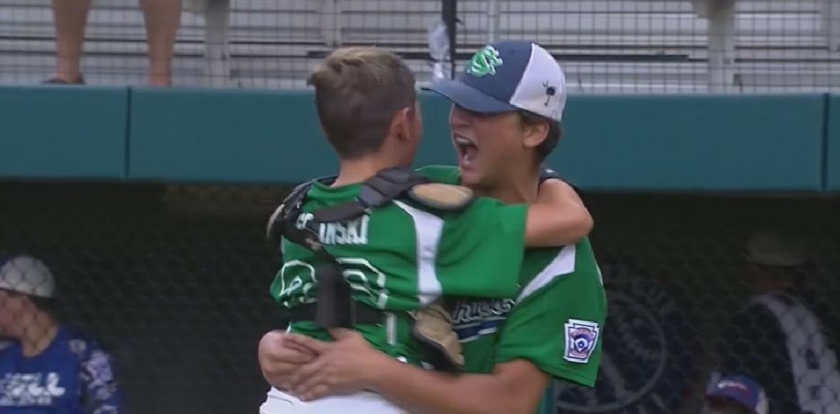 Alex Edmondson throws no-hitter in LLWS Southeast Final as SC beats VA, 7-0. He ALSO hit 2 home runs.