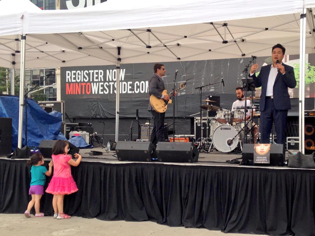 handongontario's tweet photo. Couple of fans hear me speak at the #westsideblockparty in #Toronto this evening! Congrats on a terrific event! http://t.co/kERgi061YP