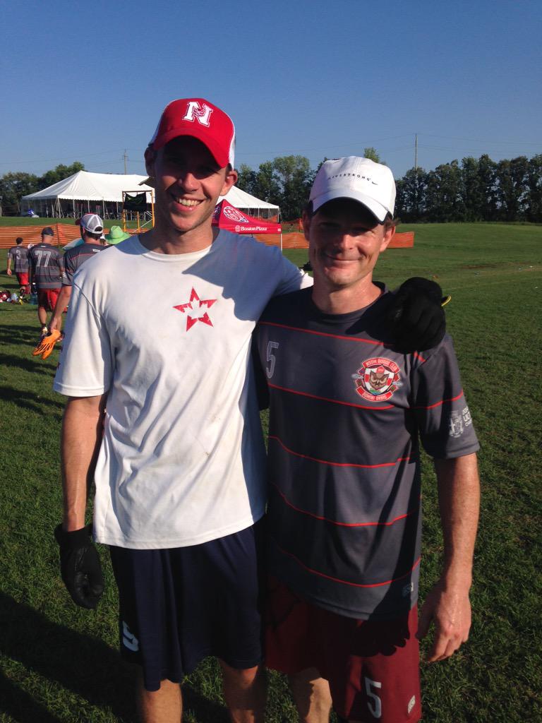 Tough loss 15-12 vs <a href="/BorderlineUlty/">Borderline</a>. DomRoy's cap goes to Dan Ellenberger who dominated the air space #CUC2015