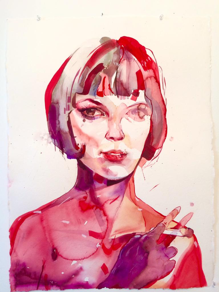 DanSabau's tweet photo. New painting of Kat #art #johnsingersargent http://t.co/h8c6KT8jFu