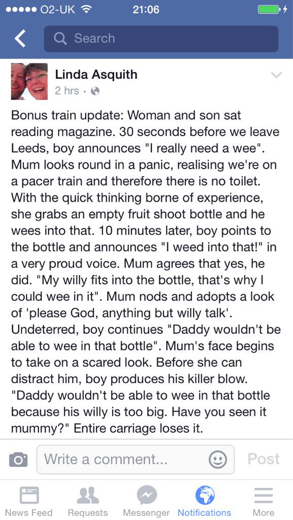 My mate <a href="/VaiBabe/">Dr Linda</a>'s train updates are a daily source of delight