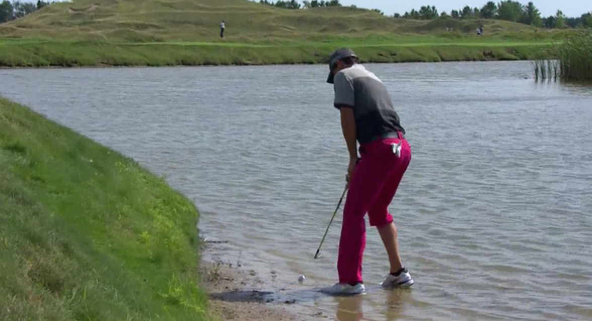 FYI, Rory McIlroy just got up and down from here. #HesBack