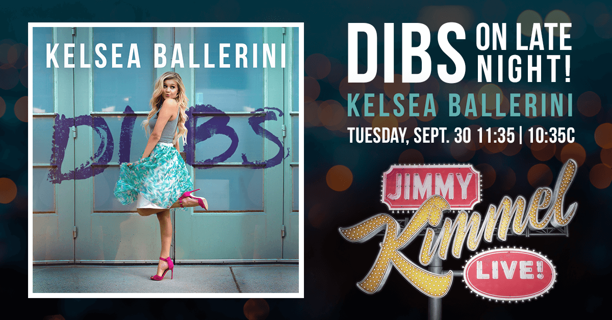 KelseaBallerini's tweet photo. My first ever late night TV performance is happening Sept. 30 on @JimmyKimmelLive!! http://t.co/1JRuHkiJcN #dibs http://t.co/xRp4OZhB5f