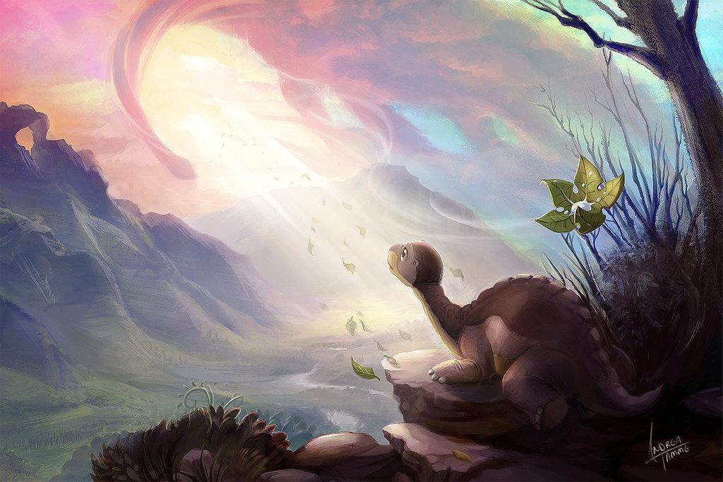 DeviantArt's tweet photo. "Let your heart guide you. It whispers, so listen closely." —The Land Before Time http://t.co/GN8gqpIE99 http://t.co/Kf8leE7GJt