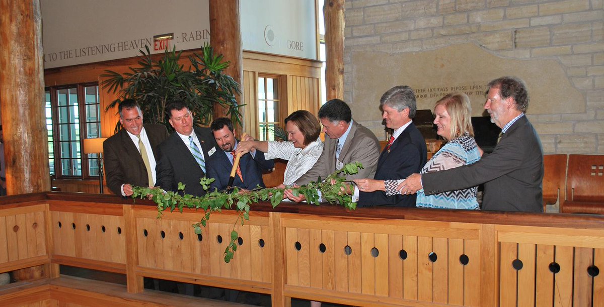 So good to be surrounded w/ people &amp; partners for a very special vine cutting today. THANK YOU to everyone!