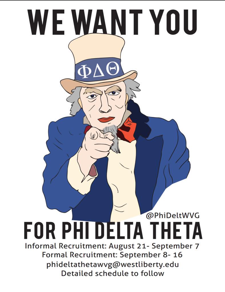 PhiDeltWVG's tweet photo. Can't wait to meet the men of @westlib19! If you were a leader in HS &amp; want to lead in college, we want you! http://t.co/Hc6HovSjdp