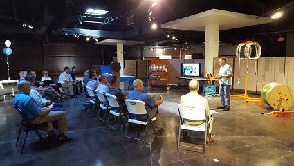 loebelectric's tweet image. #iTool training @LoebElectric, a revolutionary new system for pulling commercial wire that saves time and $.