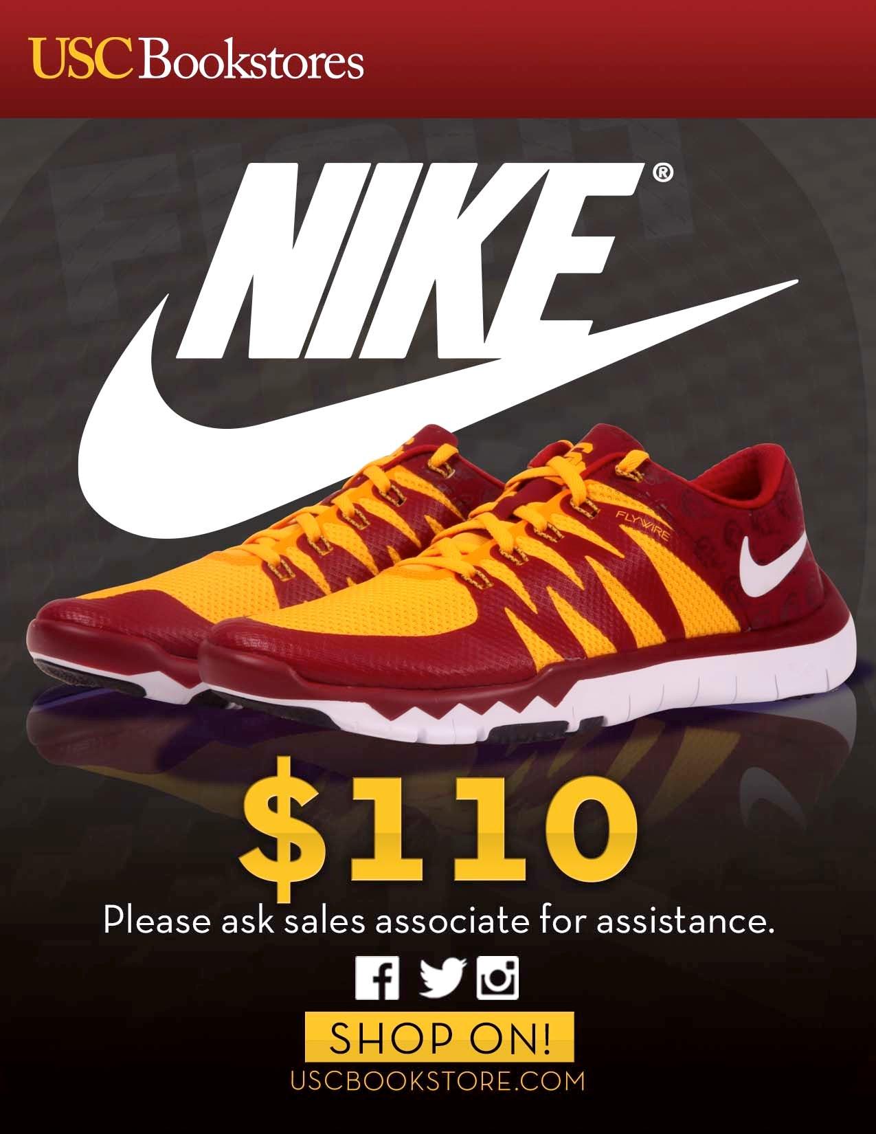 Bookstore on Twitter: "Custom #USC #Nike shoes are still in stock at the Bookstore! #fighton #Trojans http://t.co/8qb9ylk9Qu" / Twitter