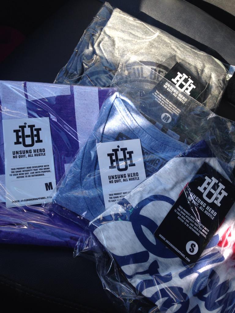 JoleneSidney's tweet photo. Stumbled upon some new @TEAMUNSUNGHERO apparel on my way home today! Can't wait to wear it @GrecoCP tomorrow :) http://t.co/B3LbUguw6j