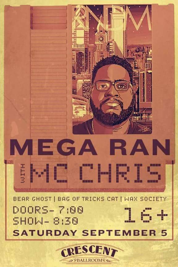 Teek_Hall's tweet photo. @WaxSociety w/ @DjStude will be opening for @MegaRan at Crescent Ballroom 9/5/15 presale tix are $15 #waxside http://t.co/cRUdvgwBFZ