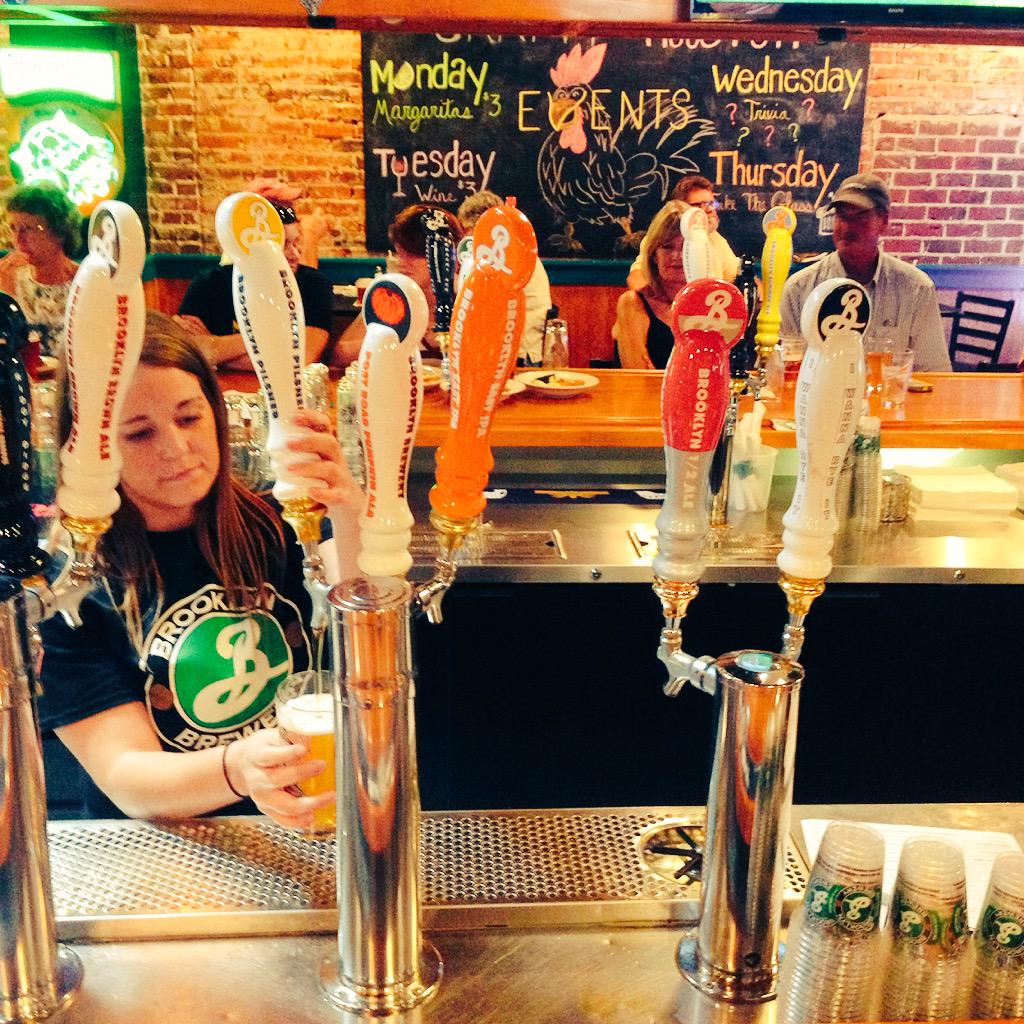 Maxsophone's tweet photo. @BrooklynBrewery handles on handles @BIRDonThird #SC #myrtlebeach http://t.co/5WF1qsQHml