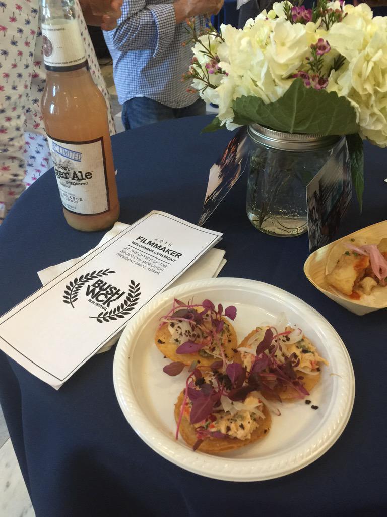 EJCALVIN's tweet photo. Cocktail hour! #bushwickfilmfest #welcomingceremony http://t.co/e8o2iUSVQi